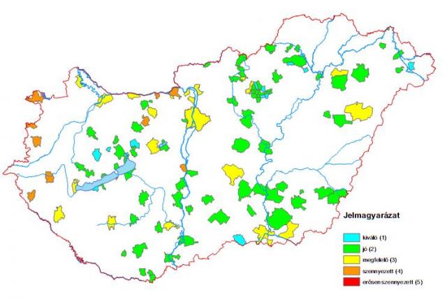 2007. évi automata mérőhálózati eredmények légszennyezettségre, Magyarországon