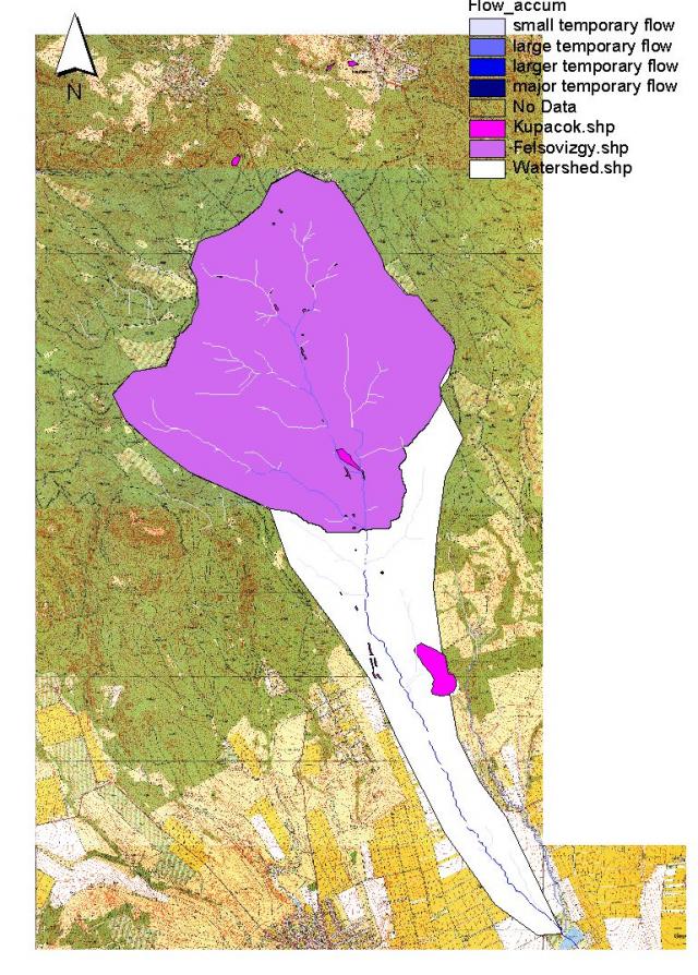 Creeks and contamination sources in the watershed