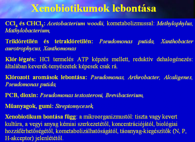 Xenobiotikumok lebontása