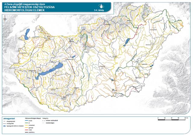 Felszíni víztestek osztályozása hidromorfológiai elemek szerint