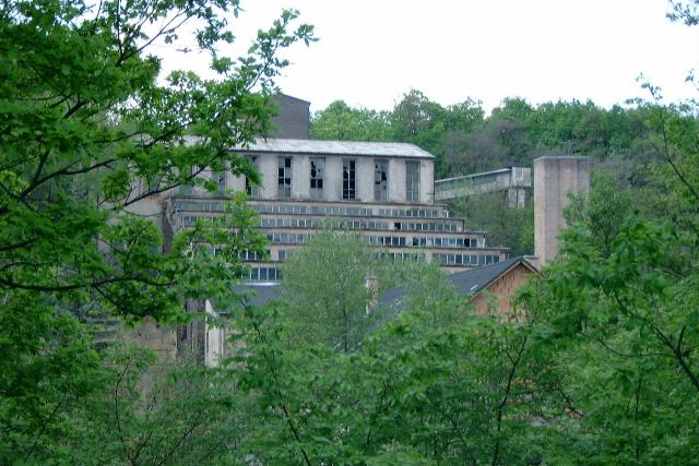 View of the abandoned flotation plant in Gyöngyösoroszi, Hungary