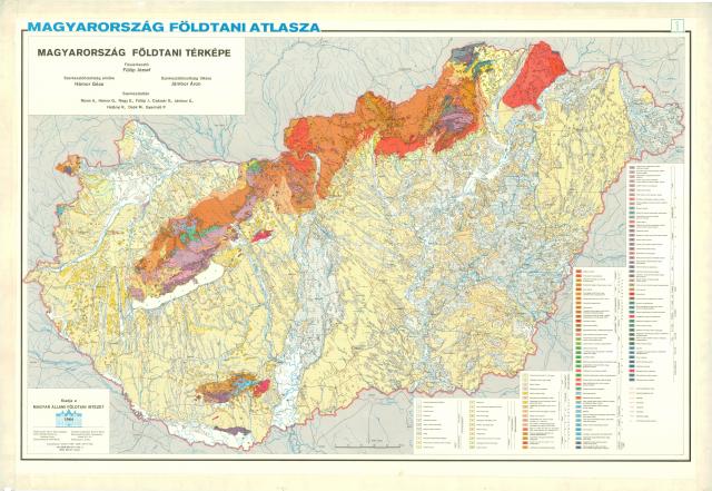 Magyarország földtani térképe(1984)