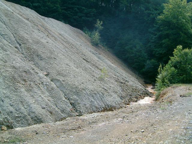 Mine waste dump  at Ilba in Romania