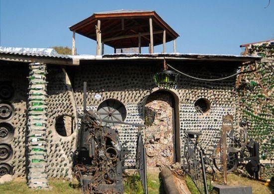 Beer-bottle house