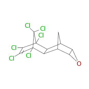 Dieldrin szerkezeti képlete
