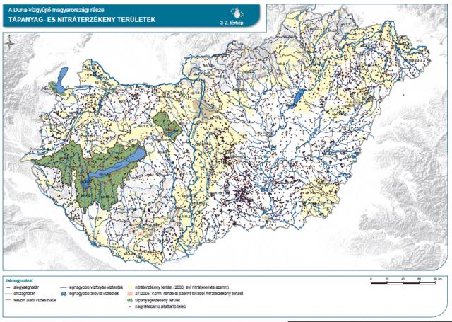 Tápanyag- és nitrátérzékeny területek