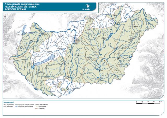 Porózus termál felszín alatti víztestek a Duna vízgyűjtője Magyarországi részén