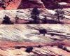 Cross bedding due to wind transport in Zion National Park (Utah, USA)