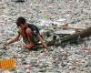 Humans living along contantaminated rivers